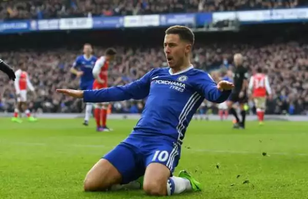 Hazard delighted to score “beautiful goal” against Arsenal